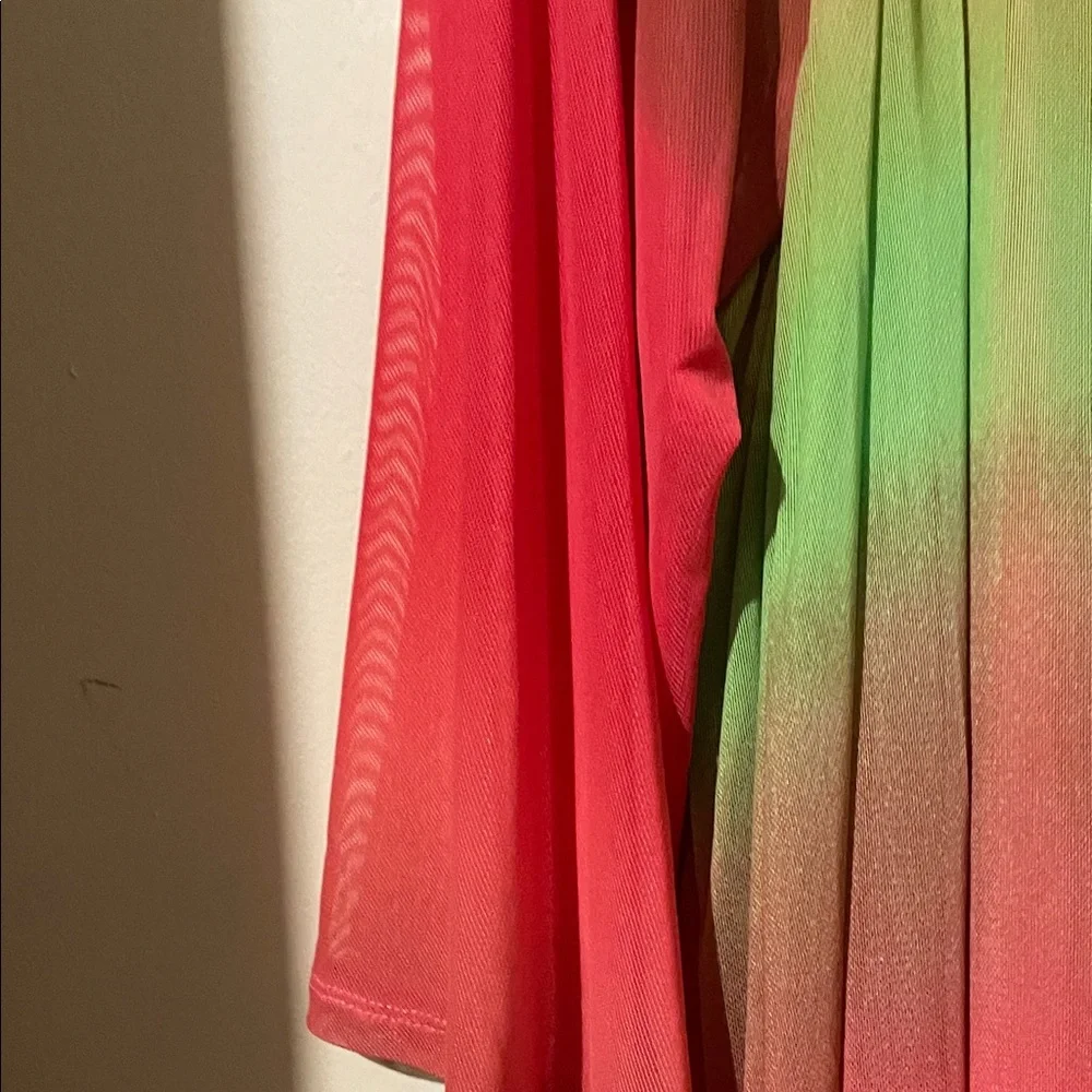 Attitudes by Renee Gradient V-Neck Blouse - Picture 9 of 10